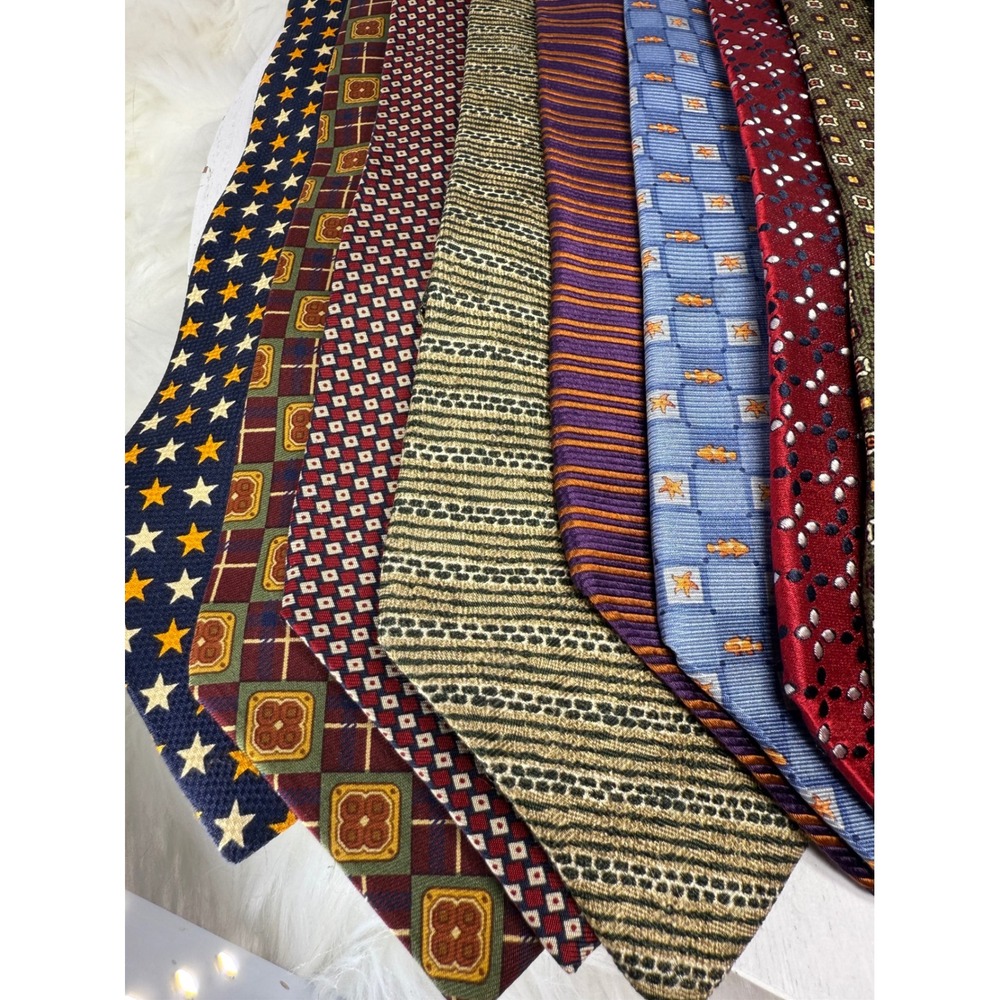 Tommy Hilfiger Mens Tie Lot Silk Blend Neckties Multiple Patterns - Picture 2 of 16